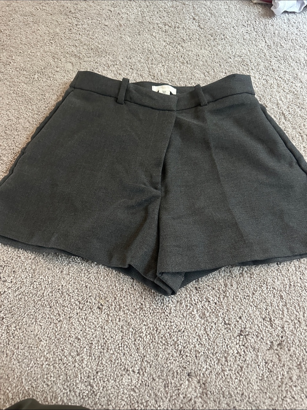 H&M Charcoal Gray Tailored Women's  Shorts